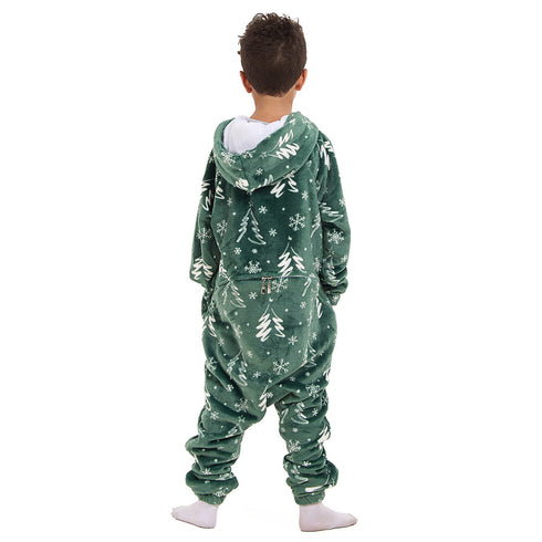 Snuggs Kids Blanket Onesie Green Christmas Tree